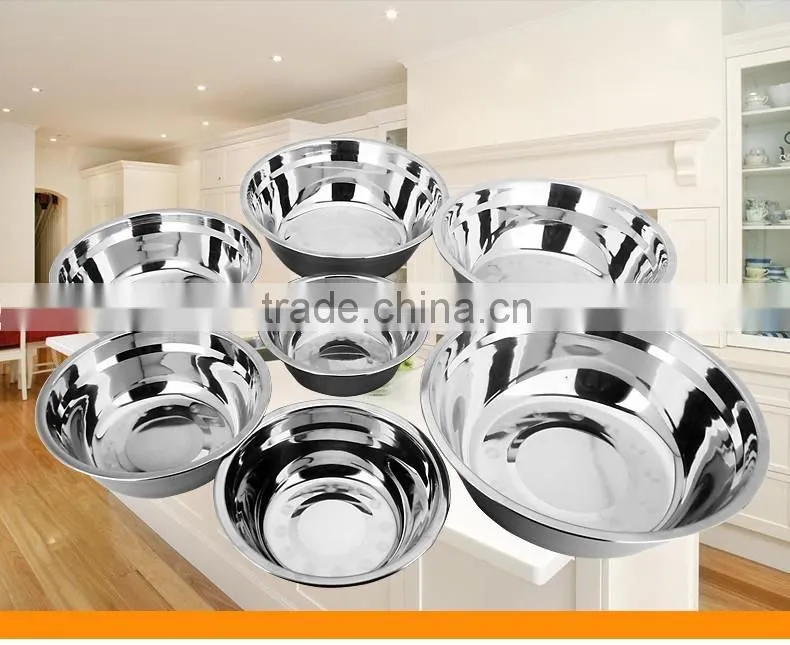 non magnetic deep soup bowl/ stainless steel kids bowl/ salad bowls