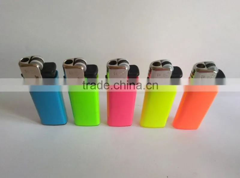 Plastic mini BIC CRICKET flint lighter FH-203 with butane gas neon color