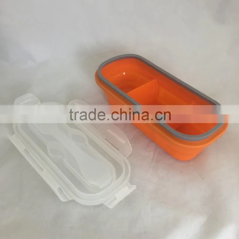 Produce New Style Practical Foldable Silicone Lunch Box