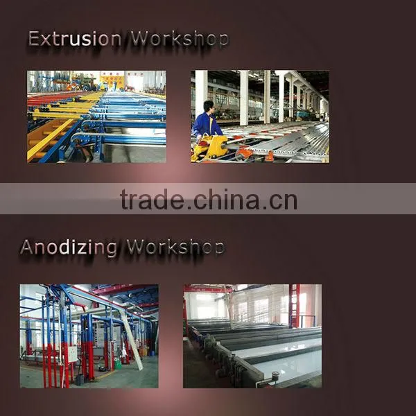 6063-T5 powder coated extruded aluminum windows