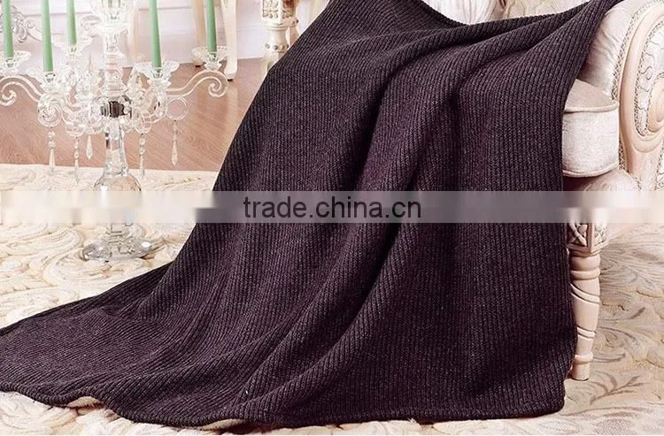 2014 OEM colored hangzhou home design throw and blanket