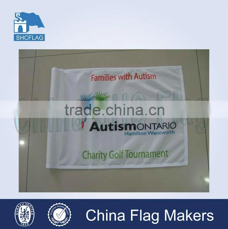Customized polyester mini golf flags