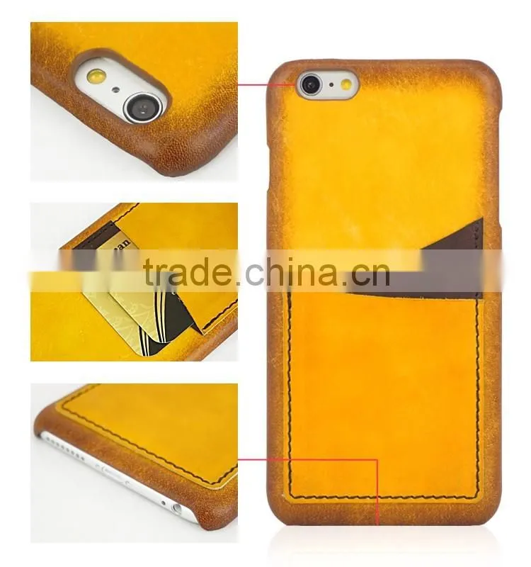 Guangzhou New Design card slot leather phone case for iphone 6S/Plus (SACI00118A)