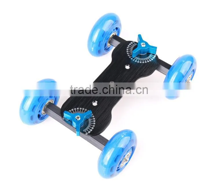 NEWER Tabletop Mobile Rolling Slider Dolly Car Skater Video Track Rail Camera