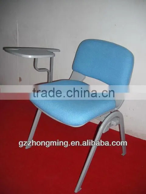 New Design Fabric Student Chair With Writing Tablet Student Writing Chair Modern School Chair BY-127C