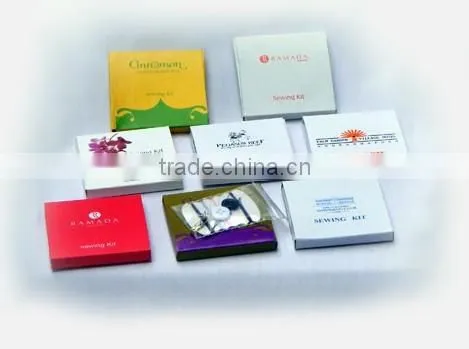N65 Wholesale hotel sewing kit in mini box with your logo