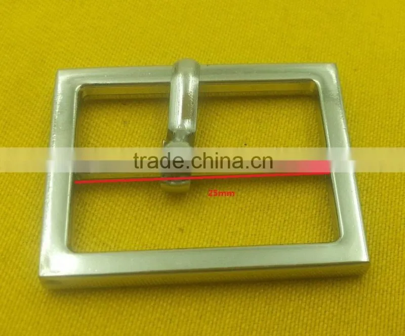 Customized Logo rectangle shape metal buckles with prong For belt -- MD4623