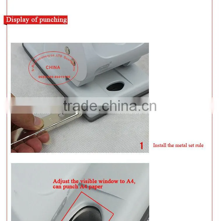 Heavy duty hole punch punch machine