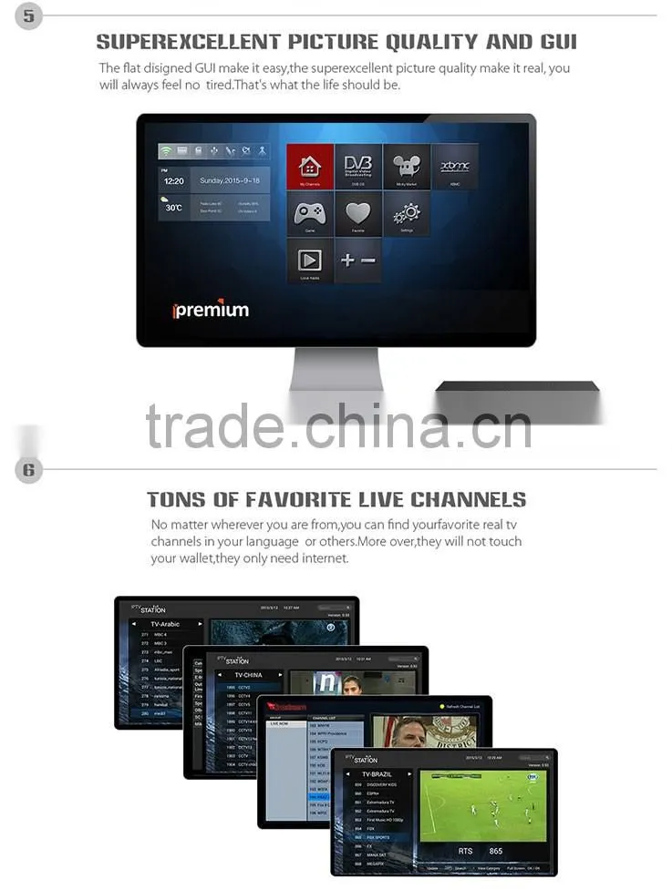 Ipremium Android Box I9STC support DVB-S2/T2/C