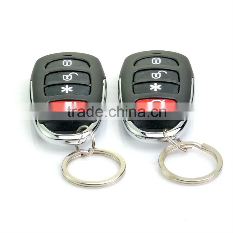 one way auto car alarm security system with universal remote control key