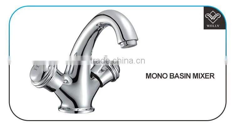 Welly Double Handle Style Modern Bathroom Basin Mixer Tap