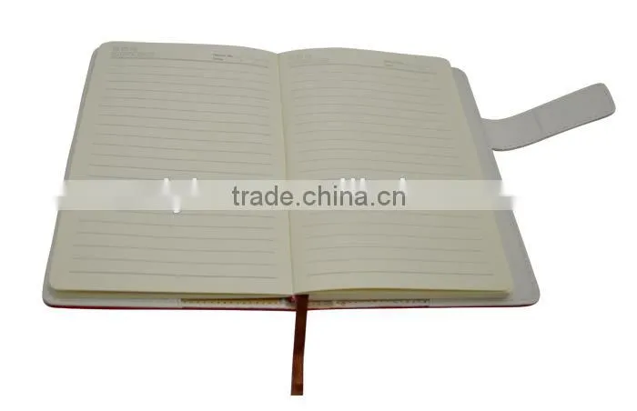 custom high quality school eco leather notebook agenda journal planner