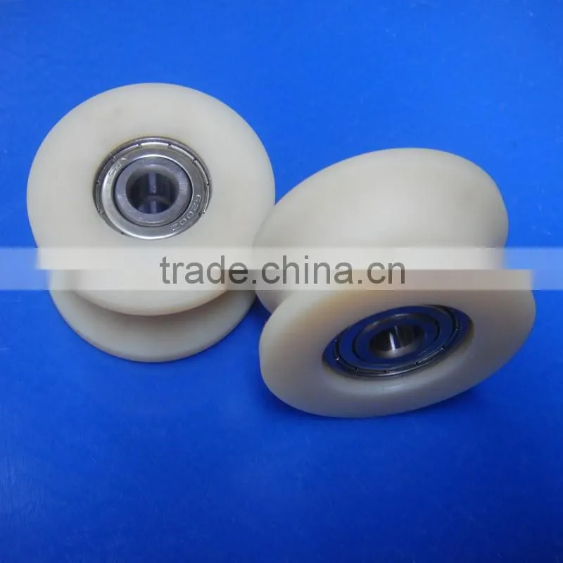 Customized wear-resistant mc nylon plastic rope sheave pulley as per your drawing