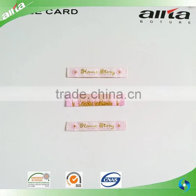 Direct factory custom woven cloth labels for dress