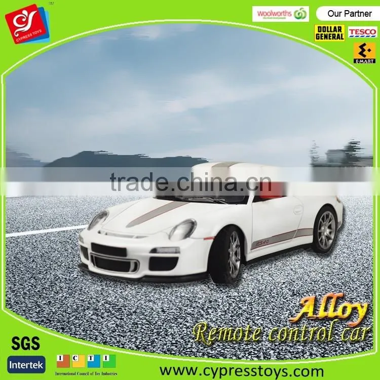 High quality 1:18 four function diecast remote control car for kids