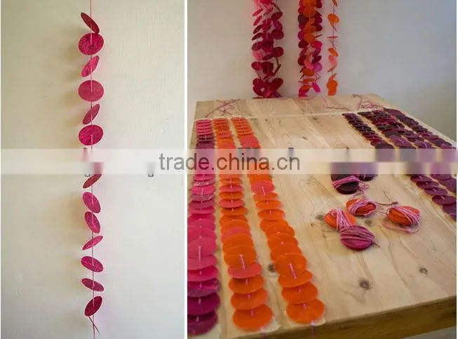 New arrival!!Modern Colorful Circus Paper Holiday Garland