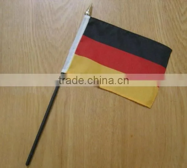 Sports hand waving flag and banners