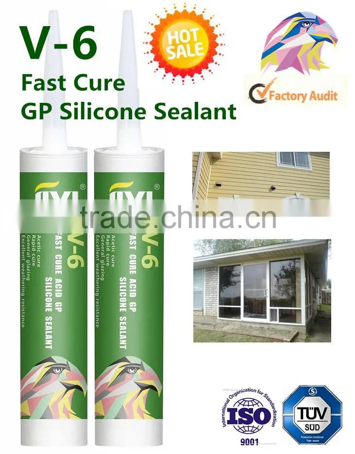 Fast cure silicone for window glass, general purpose silicone sealant, silicone factory