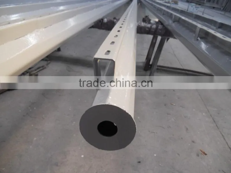 10 meters octagonal road traffic signal cctv steel pole
