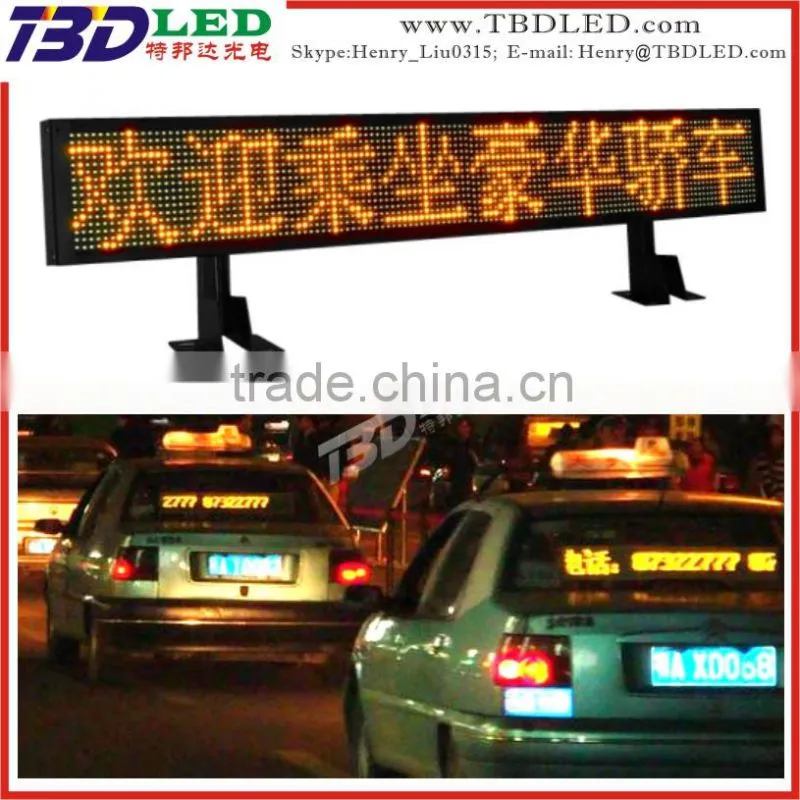 High resolution P6 outdoor led taxi top display screen mini led car top display