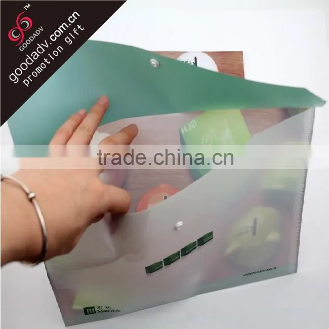 China supplier Promotions PP printing A4 plastic clear file folder