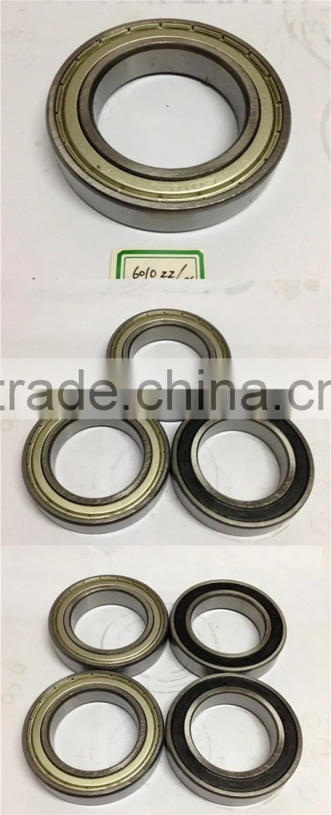 High Quality Deep Groove Ball Bearing 6010RS, Ball bearing 6010-2RS, Bearing 6010 2RS
