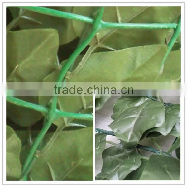 100X300cm Outdoor decorative peach leaves fence garden plastic fence