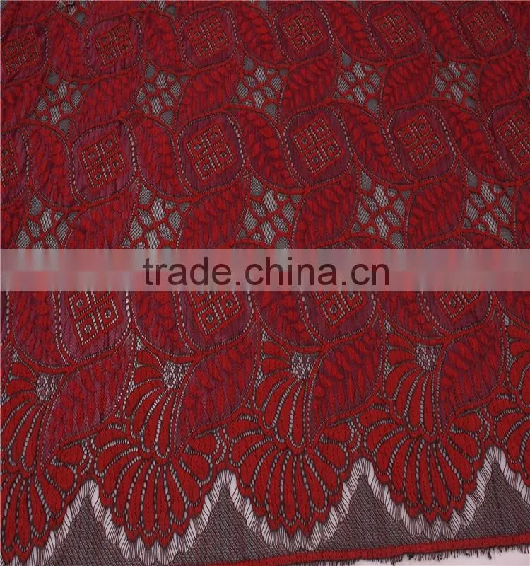 Fashional French cotton guipure lace fabric for women dress
