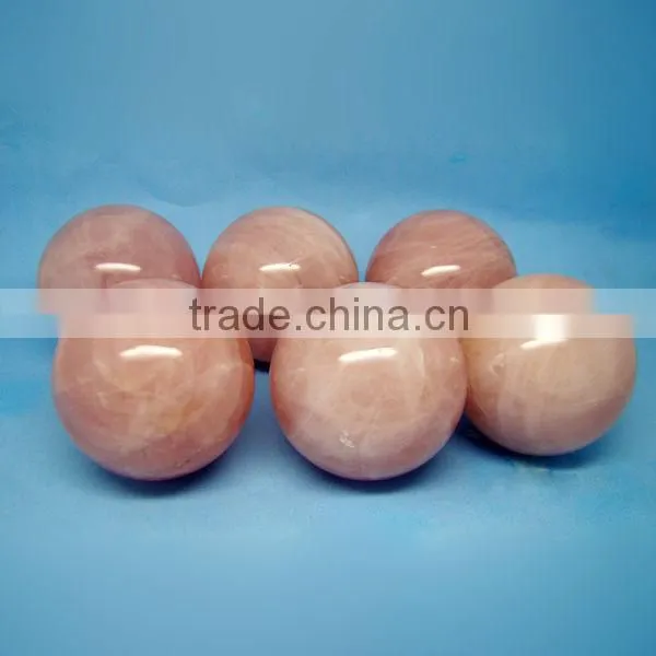 Natural 50mm rose quartz sphere for wholesale