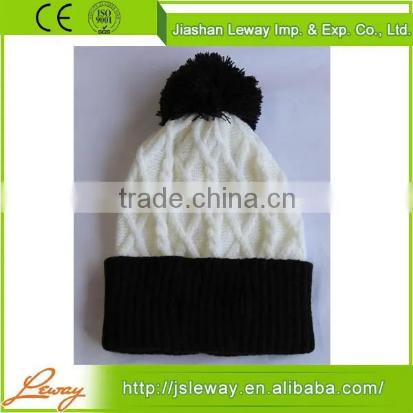 Hot china products wholesale custom pom beanie