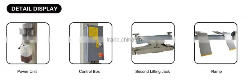4000kg Alignment four post car lift original manufacturer CE certificate