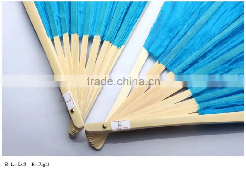 Long Silk Fabric Dancing Fans for Belly Dance
