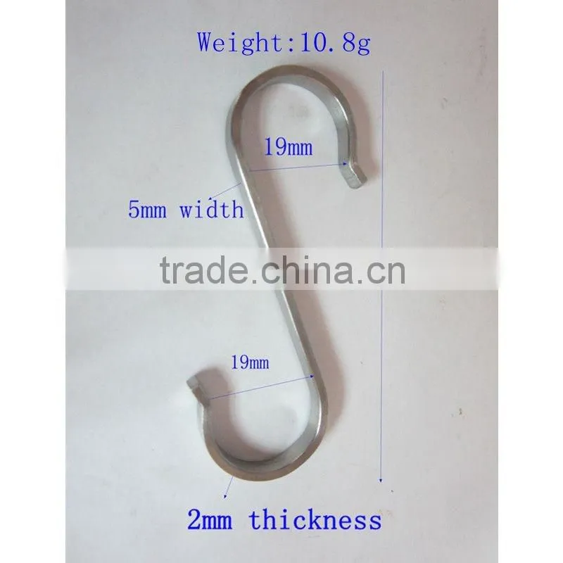 2MM Thickness Stainless Steel Plain Wire S Hook For Kitchen In Bulk Price