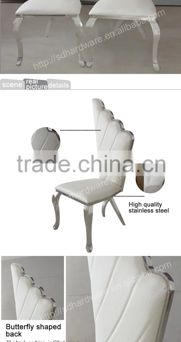stainless steel chair furniture leather chair stainless steel tube chair
