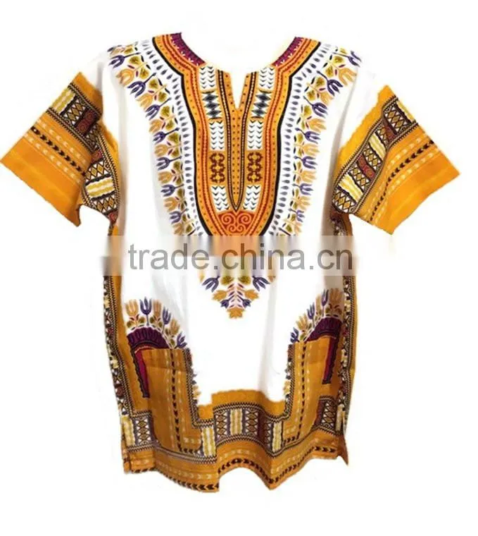 Traditional African Print Dashiki Shirt African Top Clothing Kaftan Wholesale China