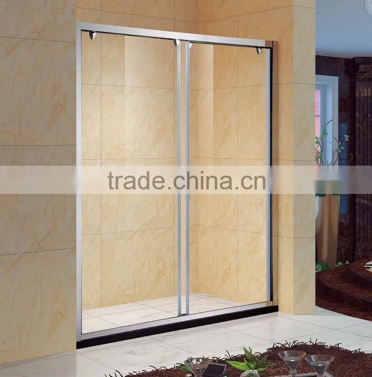Magnetic Seal Tempered Glass Double Sliding Bathtub Shower Screens (KD5202)