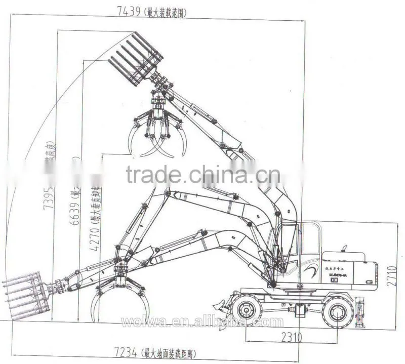 world sold China mainland 8T Wheel Sugarcane Loarder from wolwa