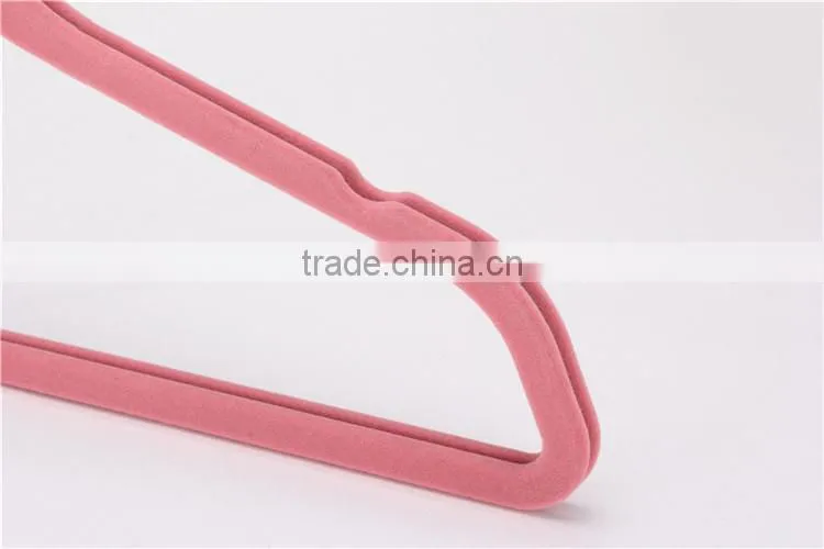 Standby Purple Velvet Hanger with a hook Functional Factory Dirrect