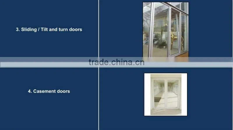 America profile PVC double hung window, vertical sliding window