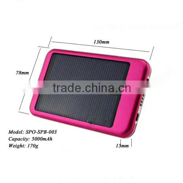 Factory Price High Quality Products Distributors Wanted Solar Slim Power Bank 5000mah