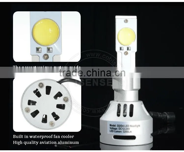 Hot Selling 35W 3200 Lumen H4 H13 9004 9007 CREES LED Car Headlight Kit, LED H8 35W headlights