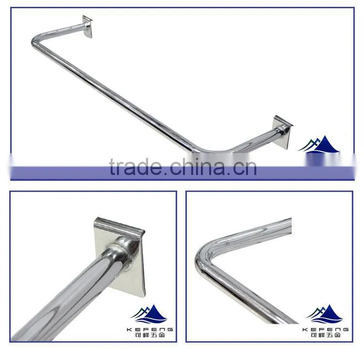 oval tube display hanging bracket,slatwall display bracket KF-C143