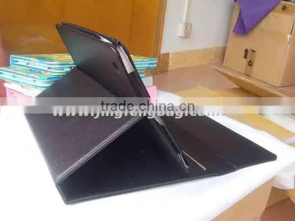 2012 hot fashion design leather tablet case