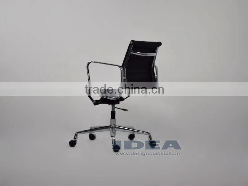 Replica EA117 Charles Office Chair - Black Color Genuine Leather