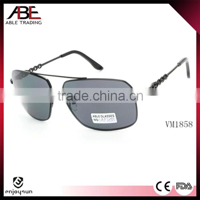 2016 classic uv400 lens polarized metal sunglasses cheap eyewear made in China wholesale CE