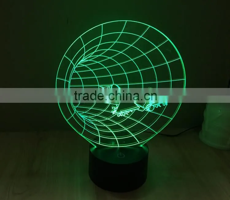 Color Changing 3D Space Craft Led Light