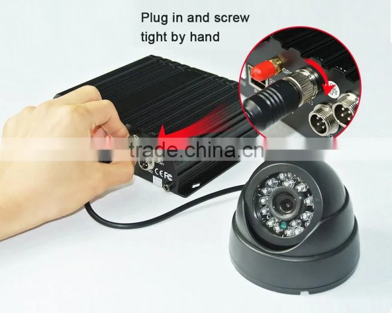 4 channel car mobile dvr 4g/3g andriod apple support