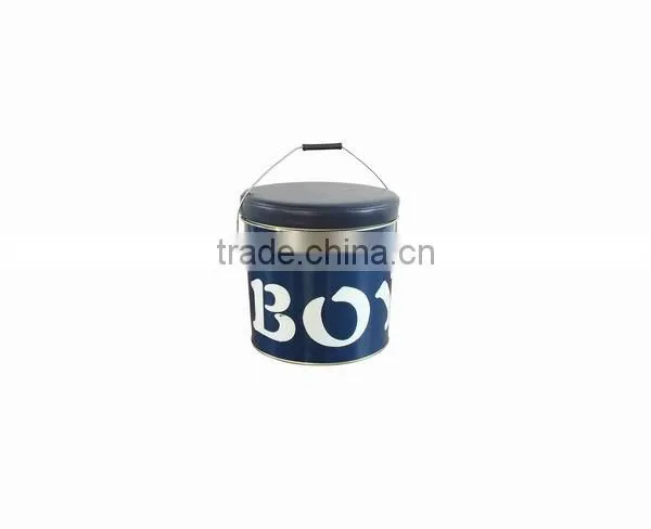 Custom made High Quality storage metal ottoman stool