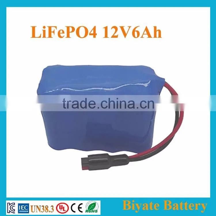 Hot Selling Rechargeable 12v3Ah LiFePO4 Battery Pack with PCM Protection for Toy
