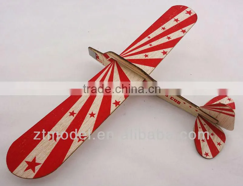 Balsa Wood Gliders Sky Boy J3 Pipe 12'' Balsa Hand Launch Glider Balsa Wood Planes Balsa Gliders